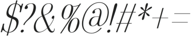 Arshila Thin Italic Condensed otf (100) Font OTHER CHARS