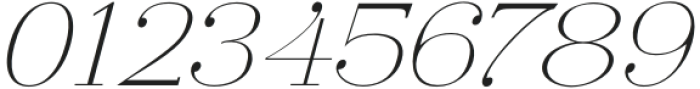 Arshila Thin Italic Expanded otf (100) Font OTHER CHARS