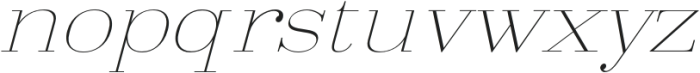 Arshila Thin Italic Expanded otf (100) Font LOWERCASE