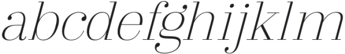 Arshila Thin Italic otf (100) Font LOWERCASE