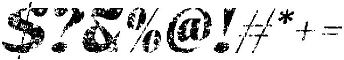Arshine Stamp Italic otf (400) Font OTHER CHARS