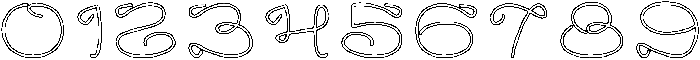 Art HEART-Hollow otf (400) Font OTHER CHARS