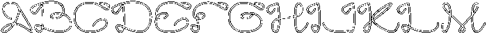 Art HEART-Hollow otf (400) Font UPPERCASE