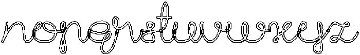 Art HEART-Hollow otf (400) Font LOWERCASE