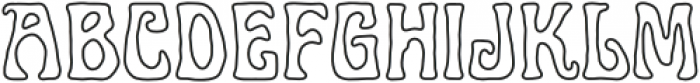 Art-Nuvo Outline otf (400) Font LOWERCASE