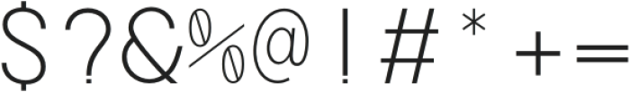 Artavion Mono Thin otf (100) Font OTHER CHARS