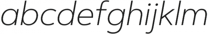 Artegra Sans Alt ExtraLight Italic otf (200) Font LOWERCASE