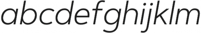 Artegra Sans Alt Light Italic otf (300) Font LOWERCASE