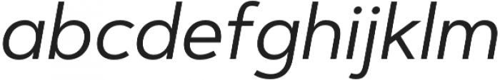 Artegra Sans Alt Regular Italic otf (400) Font LOWERCASE