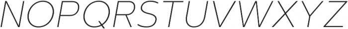 Artegra Sans Alt Thin Italic otf (100) Font UPPERCASE