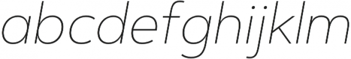 Artegra Sans Alt Thin Italic otf (100) Font LOWERCASE