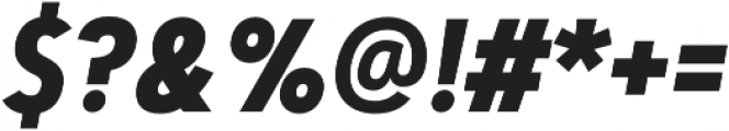 Artegra Sans Condensed Alt Bold Italic otf (700) Font OTHER CHARS