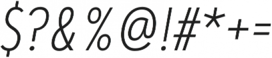 Artegra Sans Condensed Alt ExtraLight Italic otf (200) Font OTHER CHARS