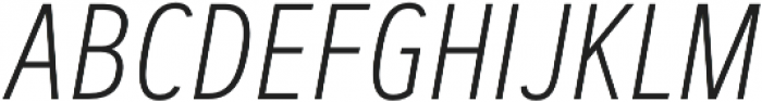 Artegra Sans Condensed Alt ExtraLight Italic otf (200) Font UPPERCASE