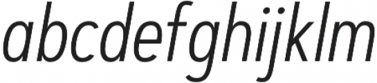 Artegra Sans Condensed Alt Light Italic otf (300) Font LOWERCASE