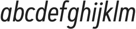 Artegra Sans Condensed Alt Regular Italic otf (400) Font LOWERCASE