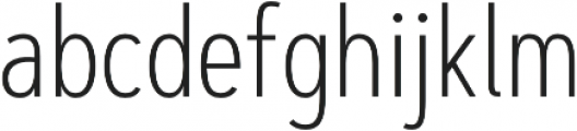Artegra Sans Condensed ExtraLight otf (200) Font LOWERCASE