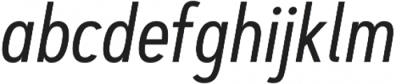 Artegra Sans Condensed Regular Italic otf (400) Font LOWERCASE