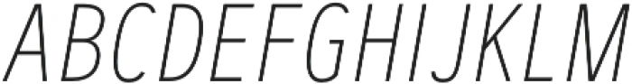 Artegra Sans Condensed SC Thin Italic otf (100) Font LOWERCASE