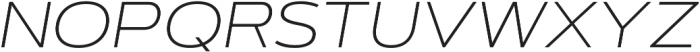 Artegra Sans Extended Alt ExtraLight Italic otf (200) Font UPPERCASE