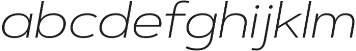 Artegra Sans Extended Alt ExtraLight Italic otf (200) Font LOWERCASE