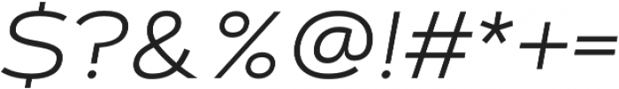 Artegra Sans Extended Alt Light Italic otf (300) Font OTHER CHARS