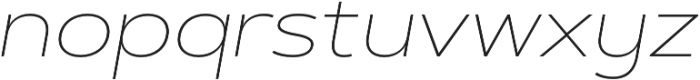 Artegra Sans Extended Alt Thin Italic otf (100) Font LOWERCASE