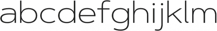Artegra Sans Extended ExtraLight otf (200) Font LOWERCASE