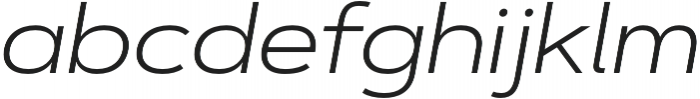 Artegra Sans Extended Light Italic otf (300) Font LOWERCASE