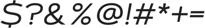 Artegra Sans Extended Regular Italic otf (400) Font OTHER CHARS