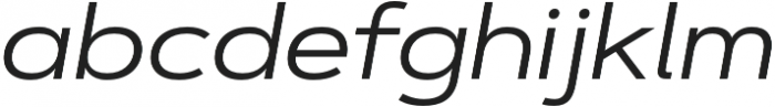 Artegra Sans Extended Regular Italic otf (400) Font LOWERCASE