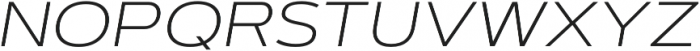Artegra Sans Extended SC ExtraLight Italic otf (200) Font LOWERCASE