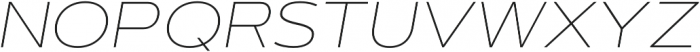 Artegra Sans Extended Thin Italic otf (100) Font UPPERCASE