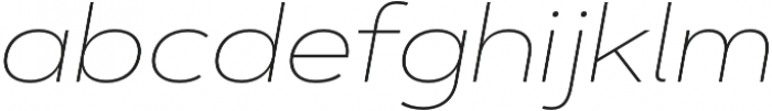 Artegra Sans Extended Thin Italic otf (100) Font LOWERCASE