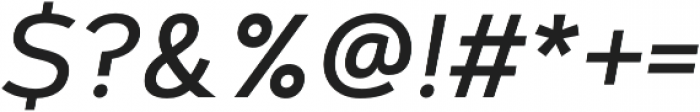 Artegra Sans Medium Italic otf (500) Font OTHER CHARS