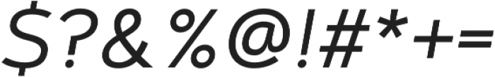 Artegra Sans Regular Italic otf (400) Font OTHER CHARS