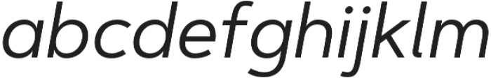 Artegra Sans Regular Italic otf (400) Font LOWERCASE