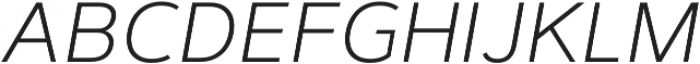 Artegra Sans SC ExtraLight Italic otf (200) Font LOWERCASE