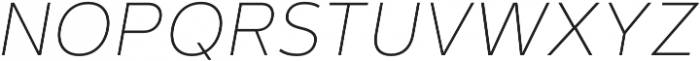 Artegra Sans SC Thin Italic otf (100) Font LOWERCASE