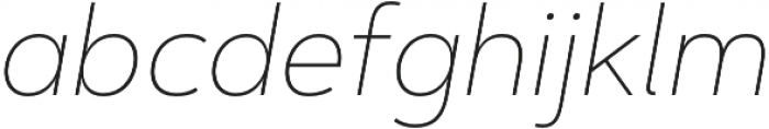 Artegra Sans Thin Italic otf (100) Font LOWERCASE