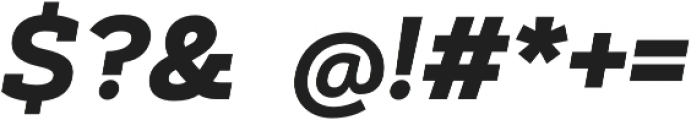 Artegra Slab Bold Italic otf (700) Font OTHER CHARS
