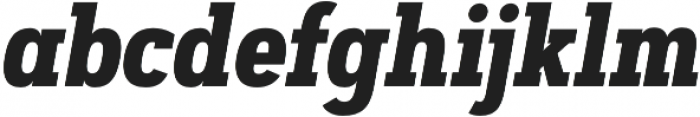 Artegra Slab Condensed Bold Italic otf (700) Font LOWERCASE