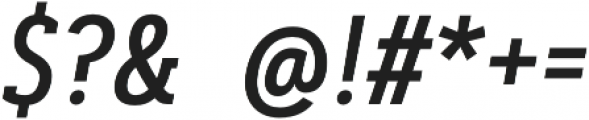 Artegra Slab Condensed Medium Italic otf (500) Font OTHER CHARS