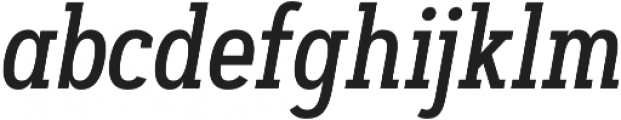Artegra Slab Condensed Medium Italic otf (500) Font LOWERCASE