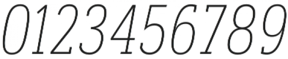 Artegra Slab Condensed Thin Italic otf (100) Font OTHER CHARS