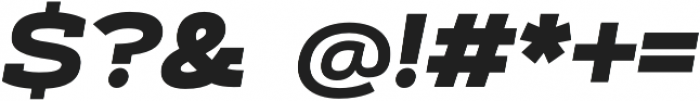 Artegra Slab Extended ExtraBold Italic otf (700) Font OTHER CHARS