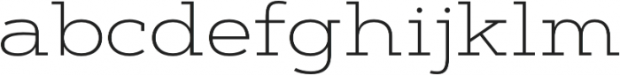 Artegra Slab Extended ExtraLight otf (200) Font LOWERCASE