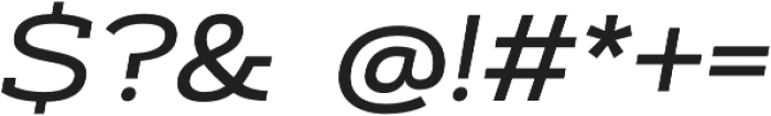 Artegra Slab Extended Medium Italic otf (500) Font OTHER CHARS