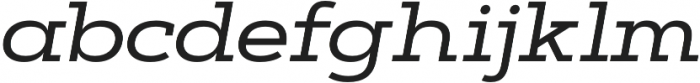 Artegra Slab Extended Medium Italic otf (500) Font LOWERCASE