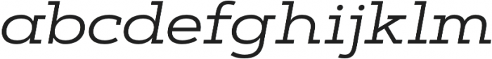 Artegra Slab Extended Regular Italic otf (400) Font LOWERCASE